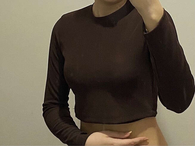 kahverengi crop kazak