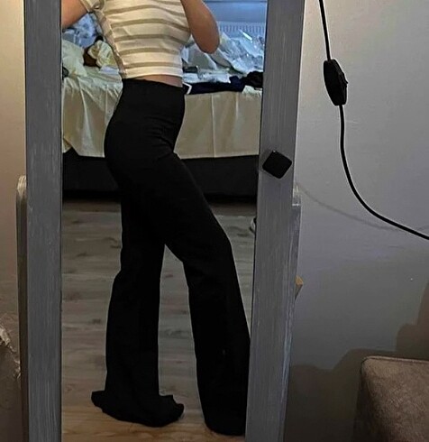 m Beden trendyolmilla siyah pantolon