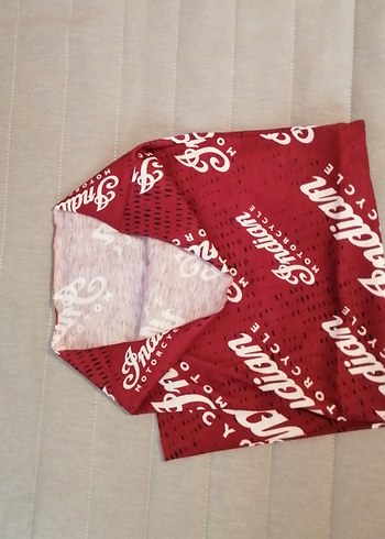 Hobby Life Baskılı Bordo motorcu bandanası