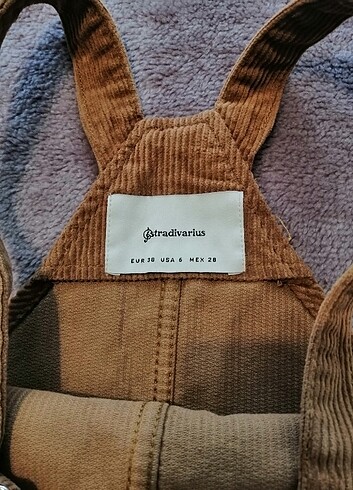 Stradivarius Stradivarius kadife mini salopet elbise