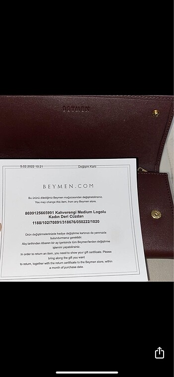 Beden kahverengi Renk Beymen Cüzdan