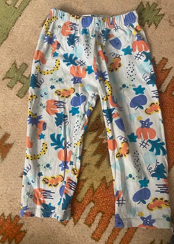 LC Waikiki Renkli Bağlama Desenli Bol Kesim Kız Pantolon
