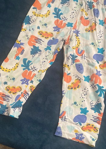 Renkli Desenli Kız Çocuk Rahat Kesim Tayt - Görsel 3