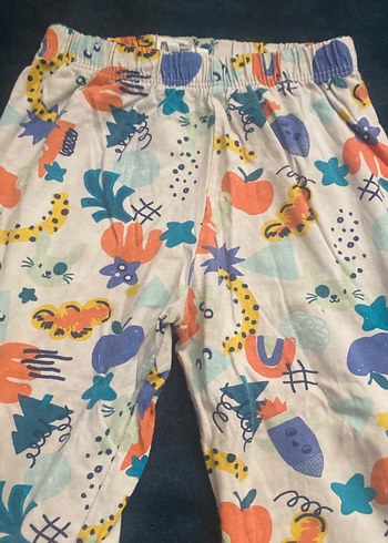 Renkli Desenli Kız Çocuk Rahat Kesim Tayt - Görsel 2