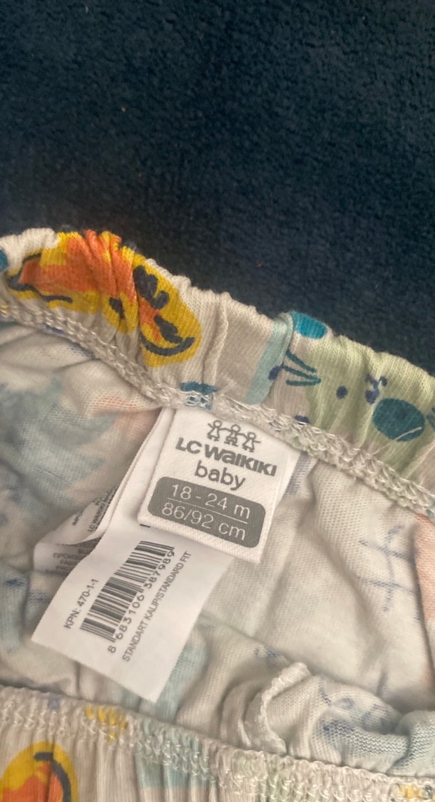 Renkli Desenli Kız Çocuk Rahat Kesim Tayt - Görsel 4