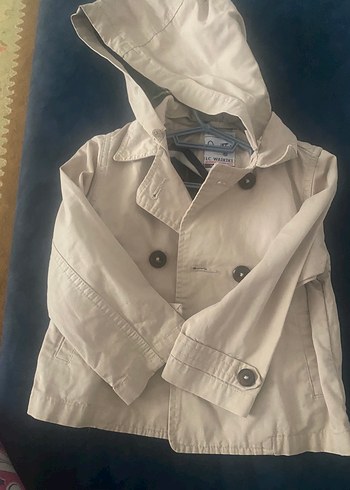 Düğmeli Erkek Çocuk Bej Kaban - Görsel 9