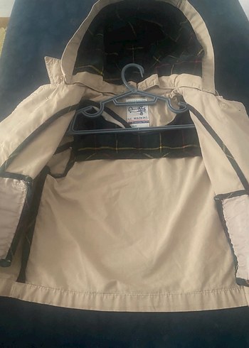 Düğmeli Erkek Çocuk Bej Kaban - Görsel 6