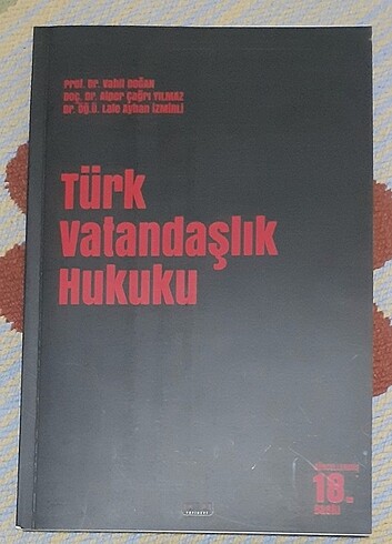 Vahit Doğan Türk Vatandaşlık Hukuku 