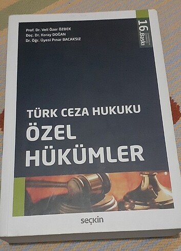 Veli Özer Özbek Türk Ceza Hukuku Özel Hükümler 