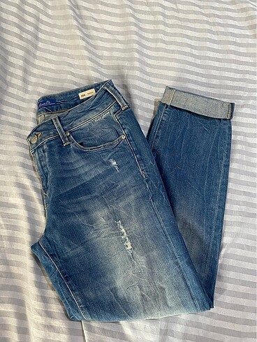 27 Beden mavi Renk Mavi boyfriend jean