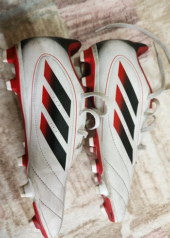 Adidas Beyaz Erkek Futbol Ayakkabısı Velcro Bantlı