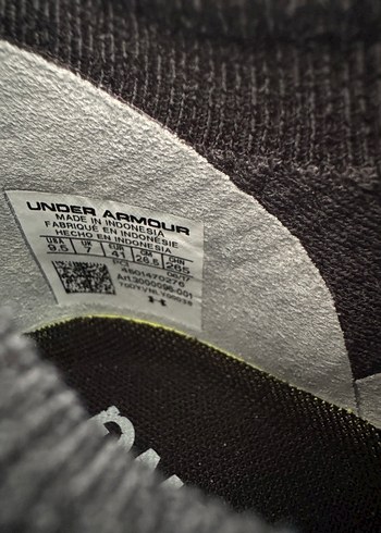 Under Armour Siyah Bağcıklı Erkek Spor Ayakkabı - Görsel 4