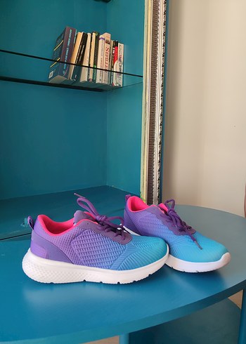 39 Beden mor Renk Kadın Renkli Tie-Dye Spor Ayakkabı