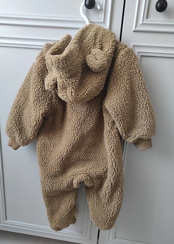 midimod Kahverengi Peluş Bebek Tulumu - Görsel 2