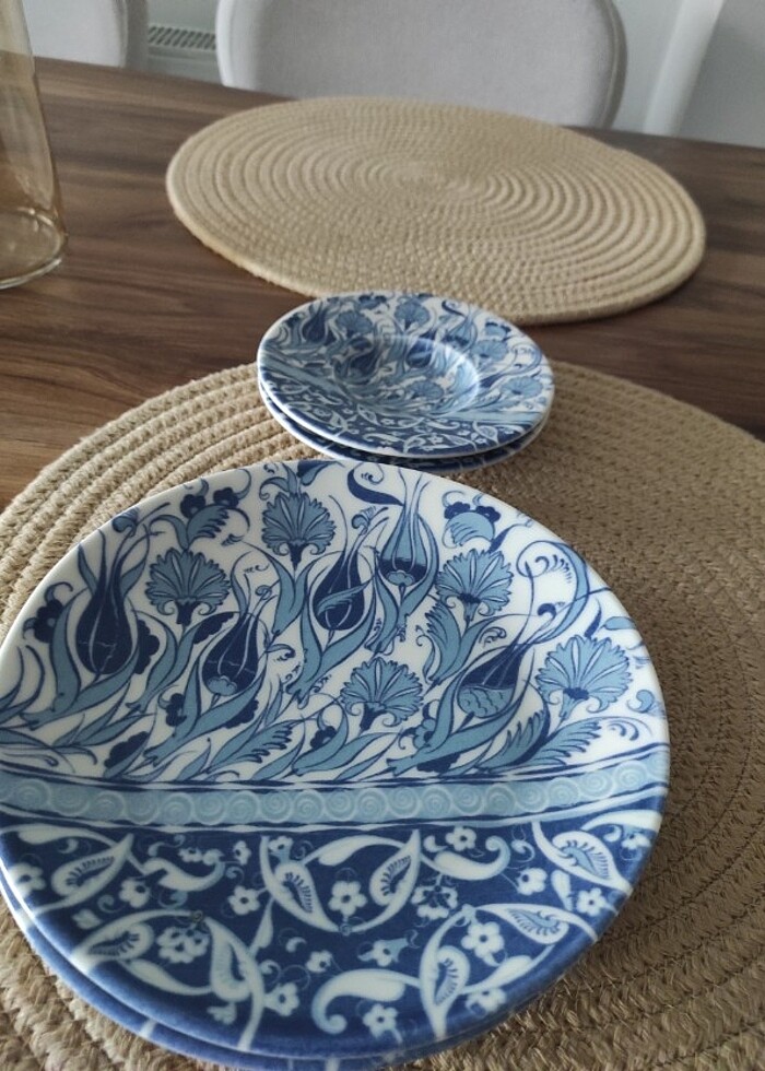 Tulu porselen tabak seti  - Görsel 3