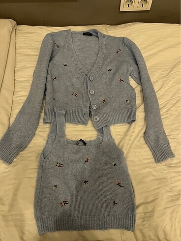 Ceket crop takım