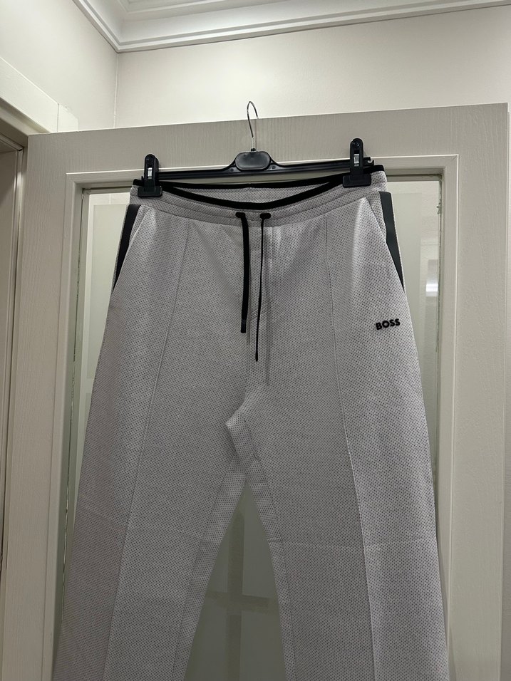 Gri BOSS Erkek Eşofman Altı - Görsel 5