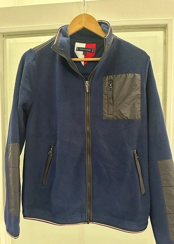 Tommy Hilfiger Erkek Lacivert Fermuarlı Polar Sweatshirt - Görsel 4