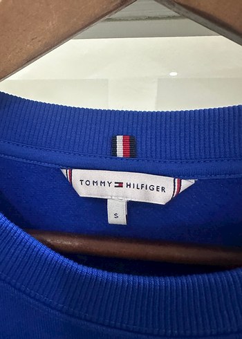 Mavi Payetli Tommy Hilfiger Sweatshirt - Görsel 3