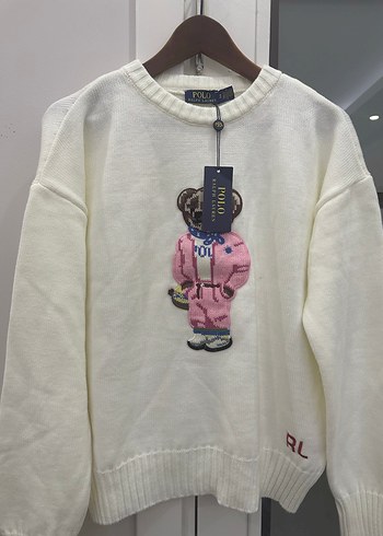 Polo Beyaz Uzun Kollu Kadın Kazak - Görsel 5