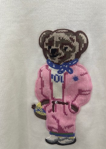 Polo Beyaz Uzun Kollu Kadın Kazak - Görsel 2