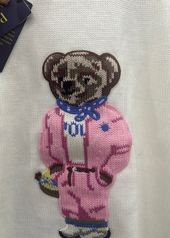 Polo Beyaz Uzun Kollu Kadın Kazak - Görsel 7