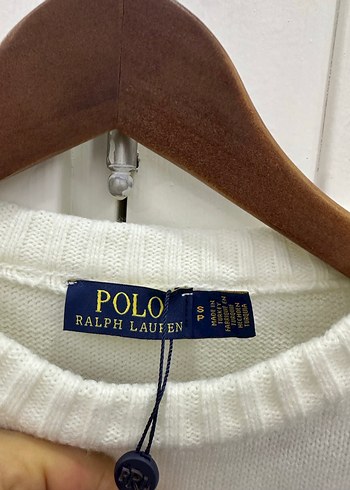 Polo Beyaz Uzun Kollu Kadın Kazak - Görsel 6