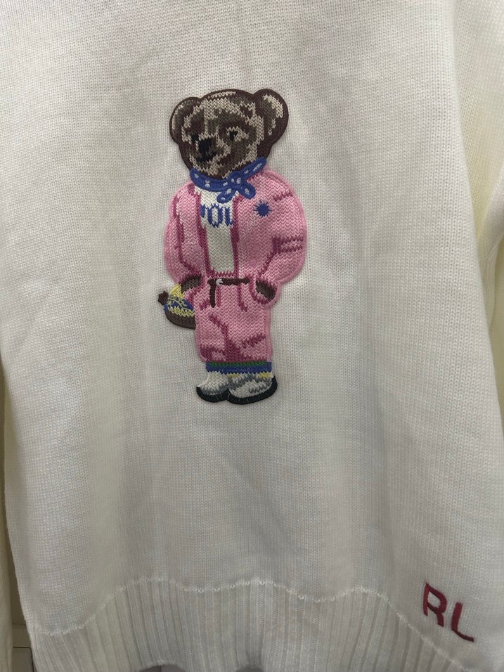 Polo Beyaz Uzun Kollu Kadın Kazak - Görsel 4