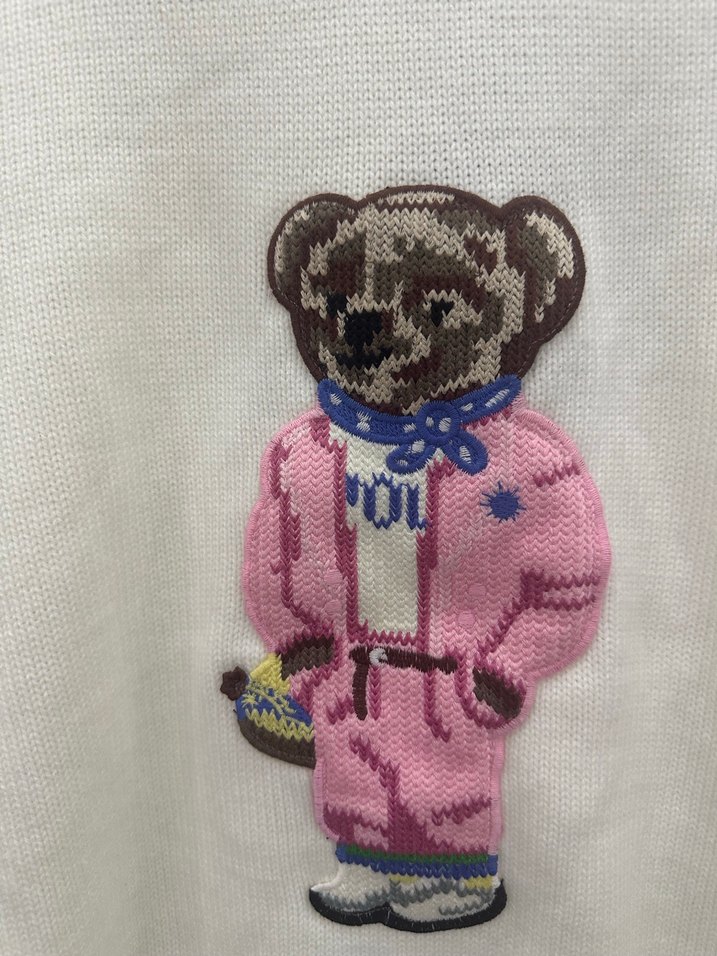 Polo Beyaz Uzun Kollu Kadın Kazak - Görsel 2