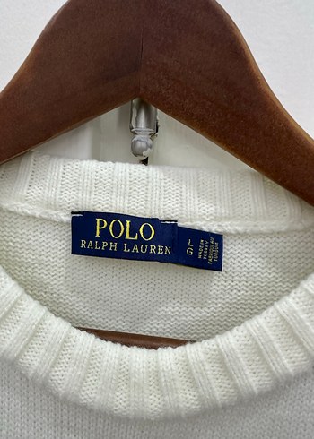 Polo Beyaz Nakışlı Kadın Triko Kazak - Görsel 5