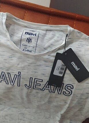 xl Beden Mavi marka etiketli erkek tişört