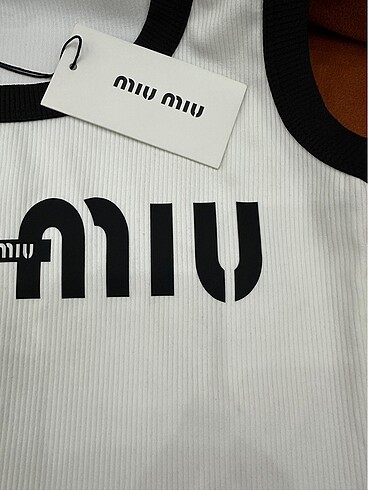 m Beden beyaz Renk Mıu mıu marka üst