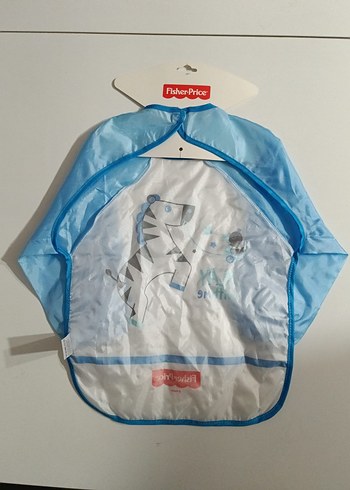 Mavi Baskılı Bebek Önlüğü fisher Price faaliyet önlüğü - Görsel 2