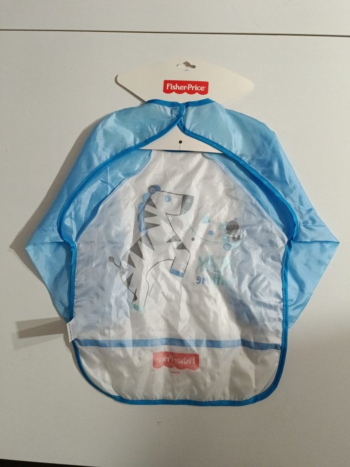 Mavi Baskılı Bebek Önlüğü fisher Price faaliyet önlüğü - Görsel 2