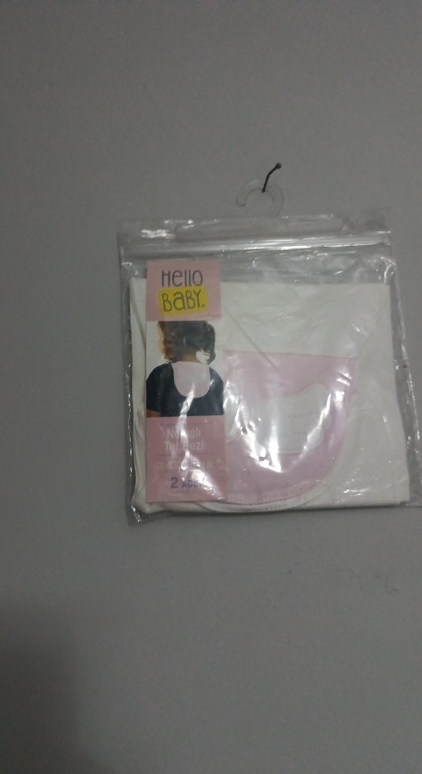 Pastel Beyaz Desenli Bebek ter bezi 2 li - Görsel 2