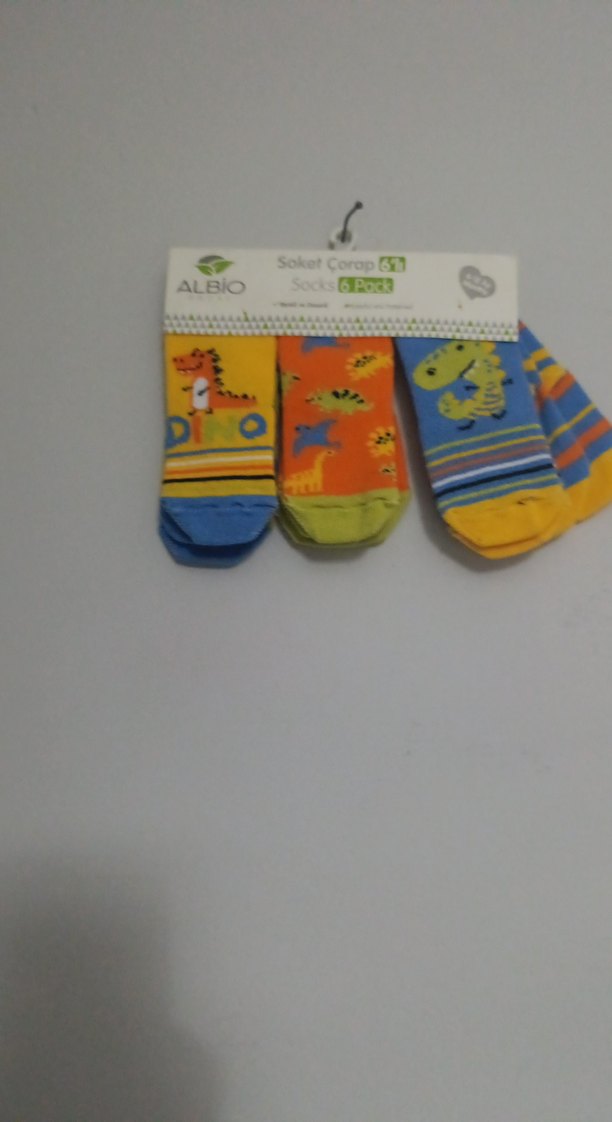 Erkek Çocuk Çok Renkli Desenli Çorap Seti 6 lı 6-12 ay - Görsel 2