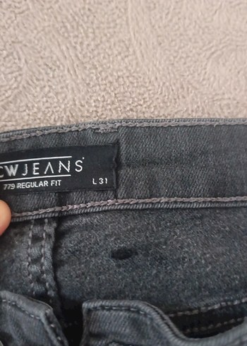 Gri Erkek Denim Rahat Kesim Jean - Görsel 3