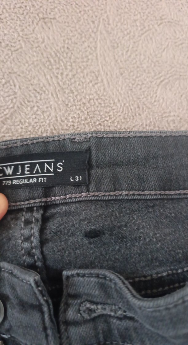 Gri Erkek Denim Rahat Kesim Jean - Görsel 3