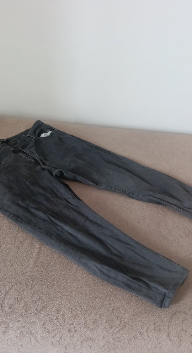 Gri Erkek Denim Rahat Kesim Jean - Görsel 2