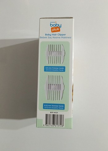  Beden Bebek Saç Kesme Makinesi Plus USB Şarjlı
