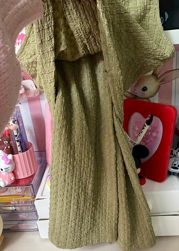 Kısa Kesim Örgü Kadın Yelek takımı - Görsel 3