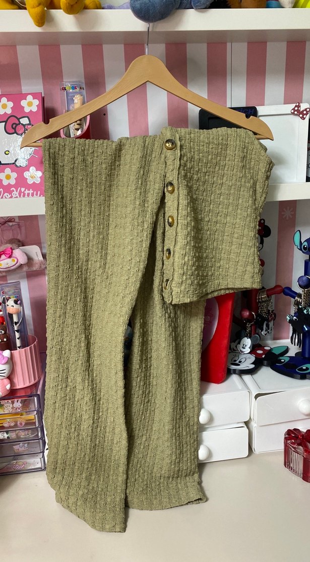 Kısa Kesim Örgü Kadın Yelek takımı - Görsel 4