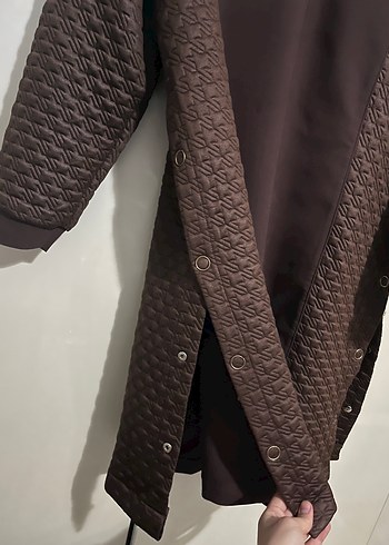 Kayra Düğmeli Uzun Kahverengi Tunik - Görsel 3