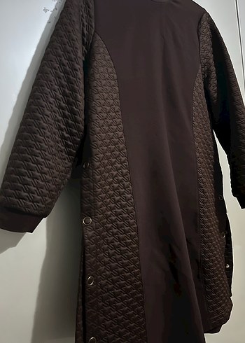 Kayra Düğmeli Uzun Kahverengi Tunik - Görsel 2