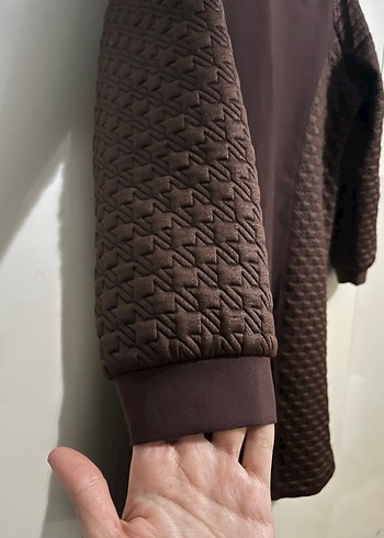 Kayra Düğmeli Uzun Kahverengi Tunik - Görsel 5