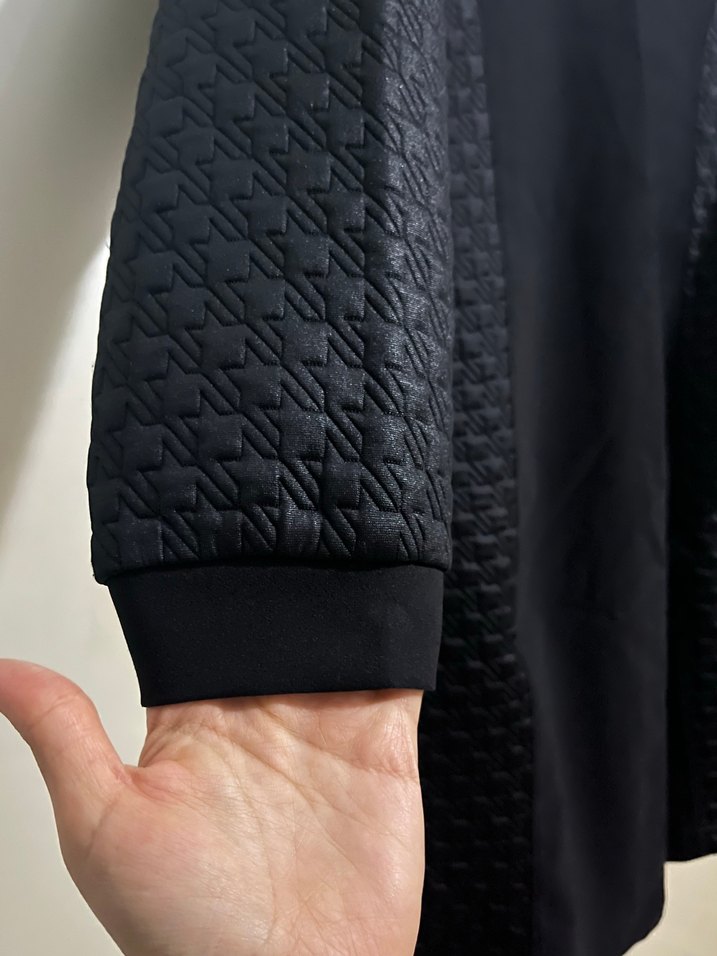 Kayra Düğmeli Siyah Uzun Kadın Tunik - Görsel 2