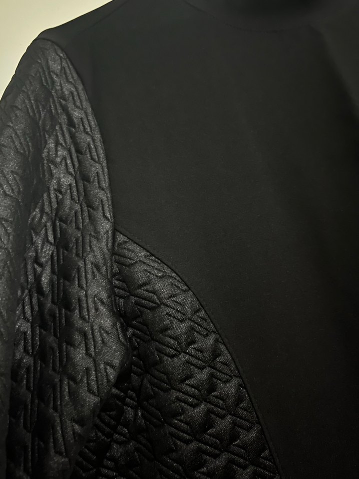 Kayra Düğmeli Siyah Uzun Kadın Tunik - Görsel 4