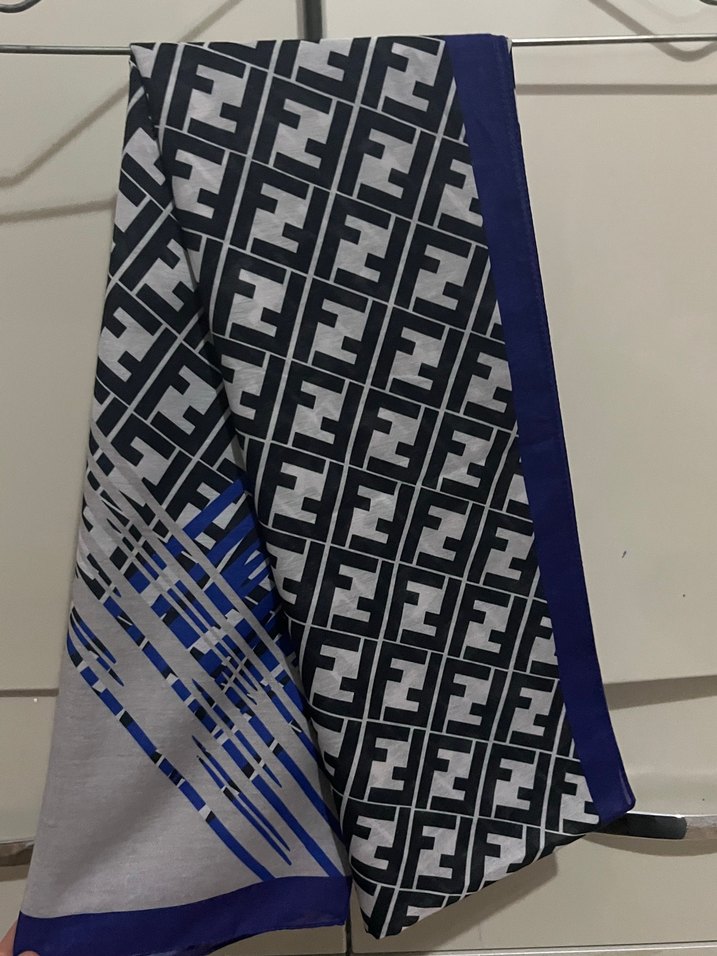 Mor Gri Drapeli Kadın Şal - Görsel 2