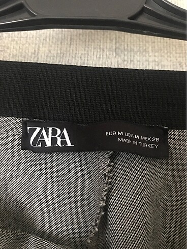 m Beden Zara yandan şerit detaylı kumaş pantolon