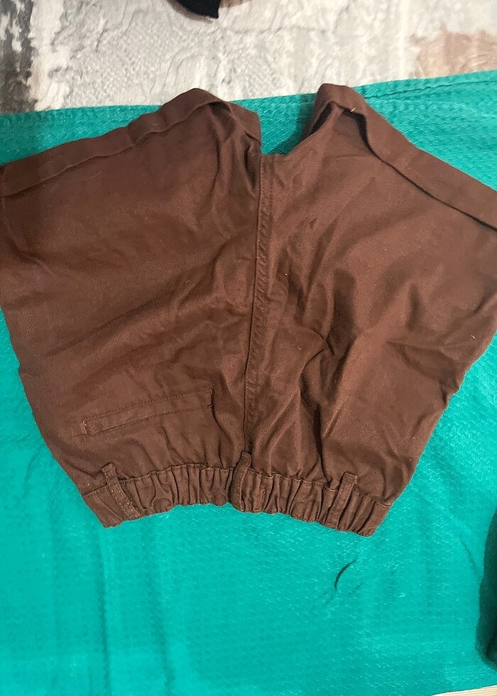 Kahverengi şort - Görsel 2